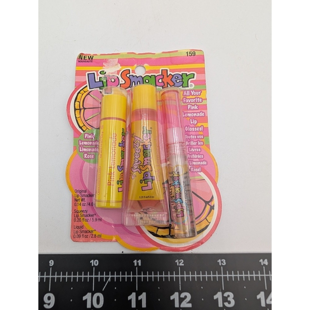 Bonne Bell Lip Smacker Pink Lemonade 3 Pack Sealed Made in USA Vintage